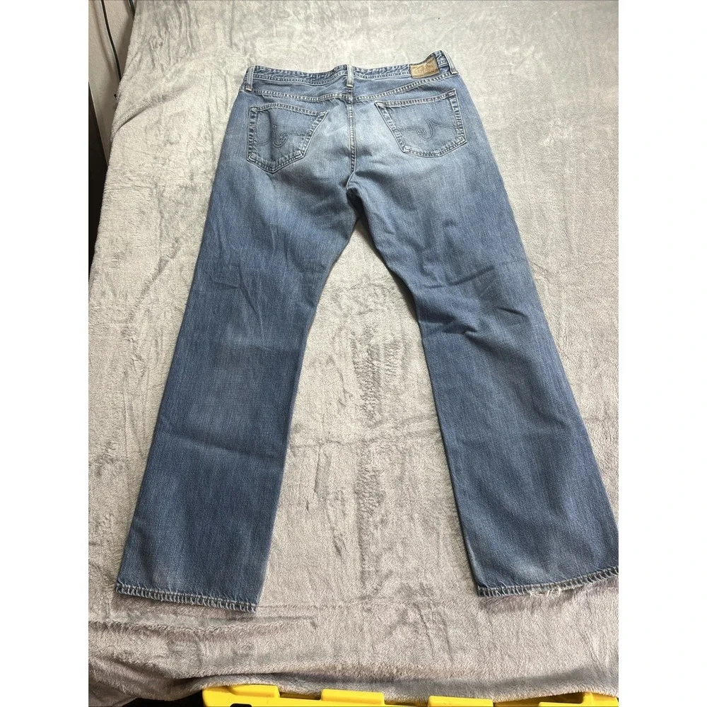AG Adriano Goldschmied Jeans Men's 38x34 Blue Relaxed Fit Denim